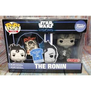 Star Wars Visions The Ronin Pop! Tees Bundle‎ - T-Shirt & Bobblehead Figure